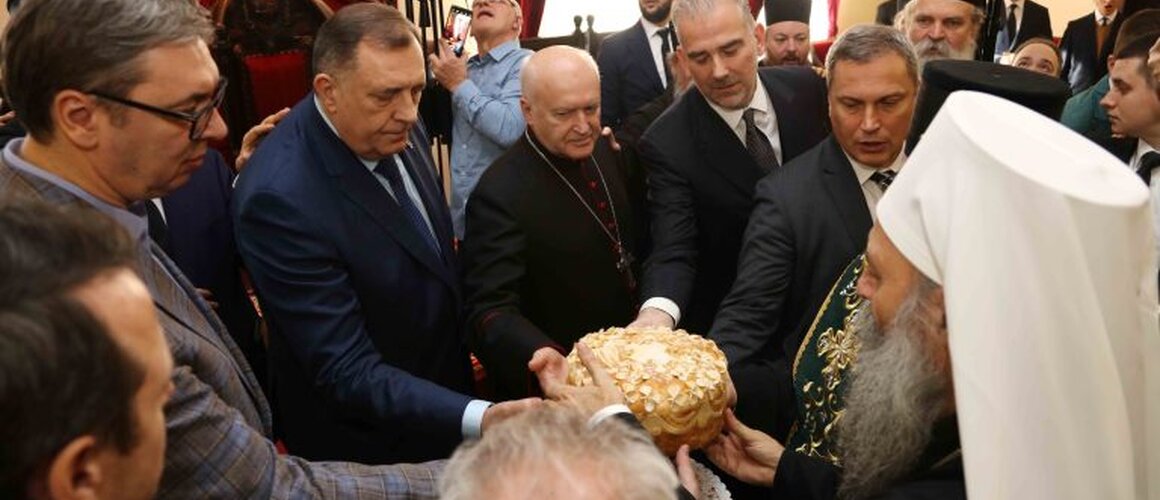 Nadbiskup Nemet na krsnoj slavi Patrijarha srpskog Porfirija