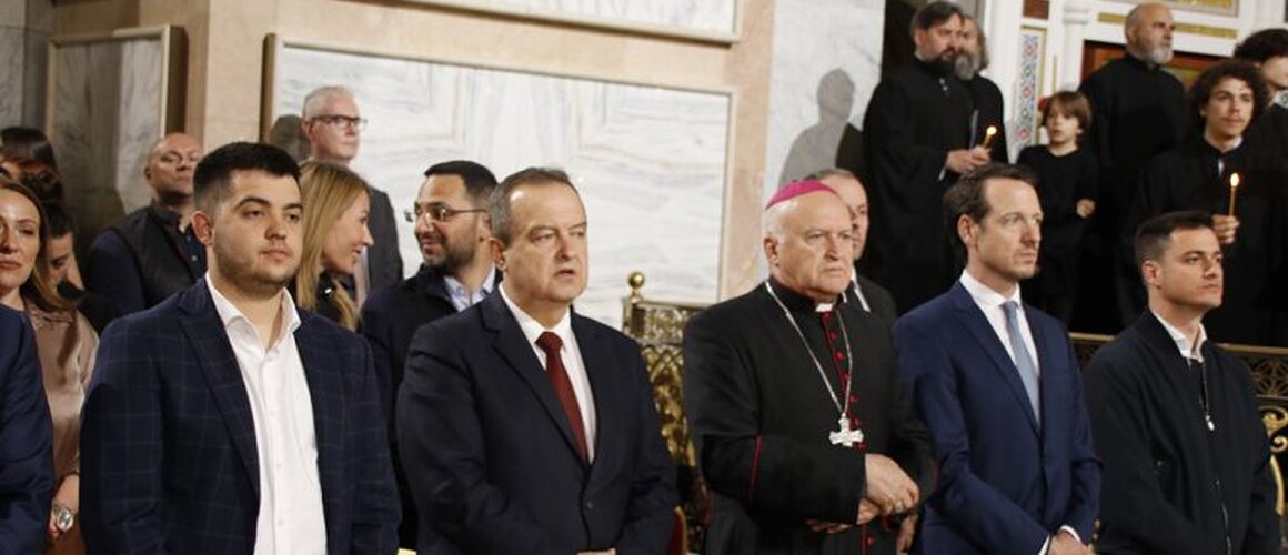 Nadbiskup Nemet prisustvovao na Uskršnjoj Liturgiji u hramu Svetog Save na Vračaru u Beogradu