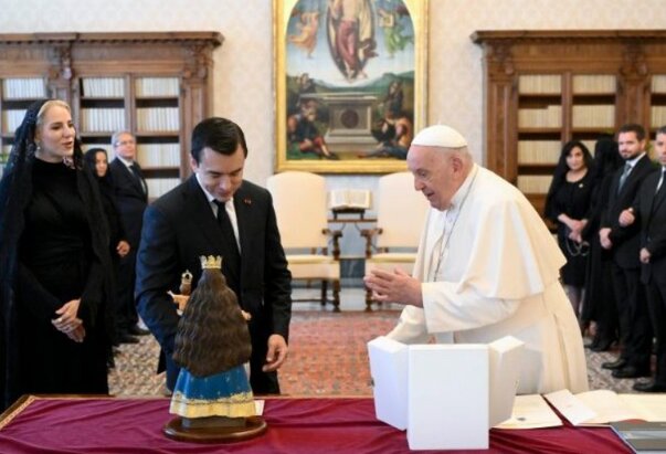 Ekvadorski predsjednik u audijenciji kod Pape