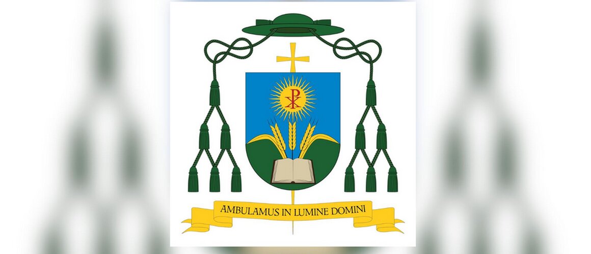 Biskupski grb i geslo mons. Mirka Štefkovića