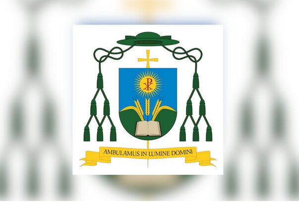 Biskupski grb i geslo mons. Mirka Štefkovića