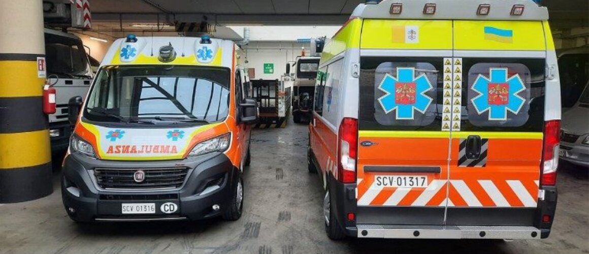 Papa Franjo donirao treće vozilo hitne pomoći ukrajinskoj bolnici