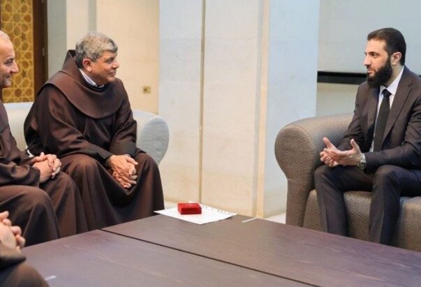 Vikar Kustodije Svete zemlje fra Ibrahim susreo se s vođom sirijskih pobunjenika al-Sharaanom