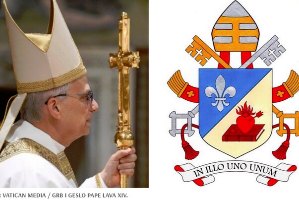 Objavljeni grb i geslo Lava XIV. – u središtu jedinstvo u Kristu