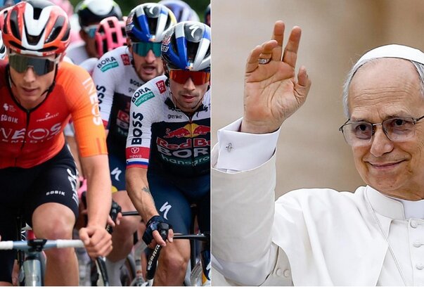 Papa Lav XIV. dočekuje bicikliste utrke "Giro d’Italia" pri povijesnom prolasku kroz Vatikan