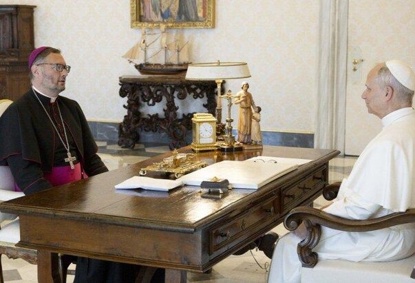 Vatikan: Prvi susret pape Lava XIV. i nuncija u Ukrajini obilježen molitvom i nadom