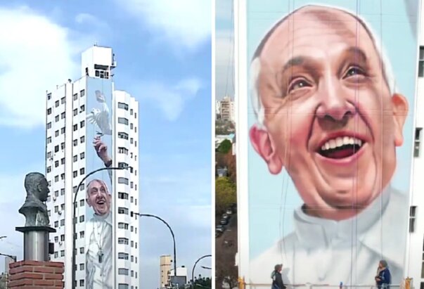 Najveći mural na svijetu posvećen papi Franji otkriven u Argentini