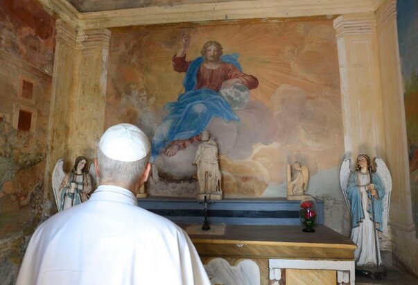 Papa posjetio svetište Gospe od Milosti na Mentorelli