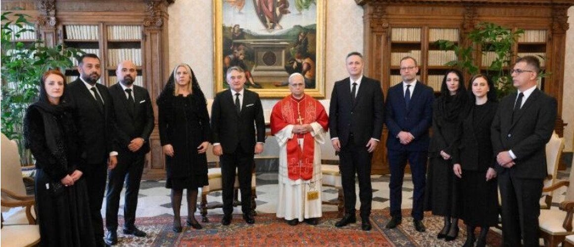 Papa primio članove Predsjedništva BiH